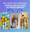 Capinha Sua foto em Desenho