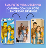 Capinha Sua foto em Desenho