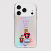 Capinha Mãe com até 3 Filhos HOLOGRAFICA para IPhone 17,  17 Pro Max,  17 Pro e  17 Air