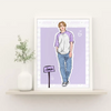 Quadro Decorativo com Moldura BTS IDOL Integrantes Personalizável